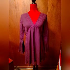 SOLD! Altered State Deep Purple Mini Dress Size L